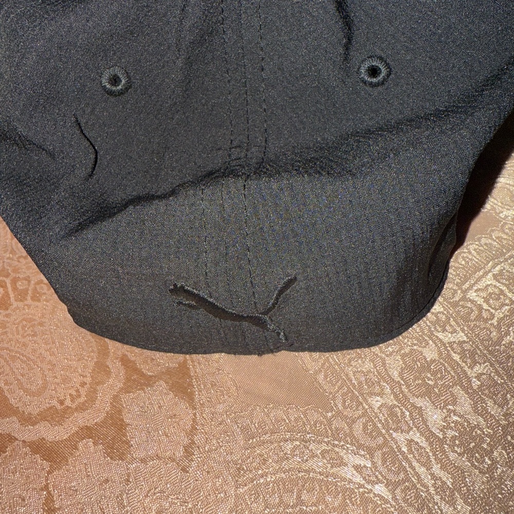 Puma Black Cap with Gold Logo - Picture 4 of 4